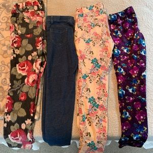 4 Pairs of Cute Pants! Size M (7/8), 7, & two 8.